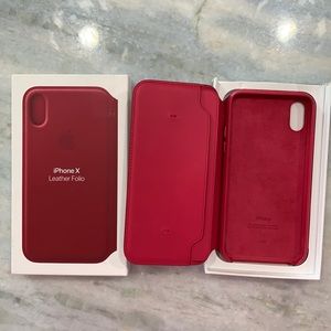 iPhone X Leather folio